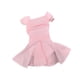 thumbnail image 3 of Conjunto de falda plisada a escala 1:6, camiseta y falda huecas de moda, accesorio rosa, 3 of 9