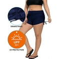 thumbnail image 5 of Alove Womens Solid Plus Size Stretchy Swim Shorts Athletic Boardshorts Swimsuit Bottoms, 5 of 7