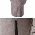 thumbnail image 6 of Generic Men's Cardigan Sweaters Fleece Thicken Warm Cardigan Top Knit Stand Collar Zipper Outerwear Trendy Color Block Jacket, 6 of 7