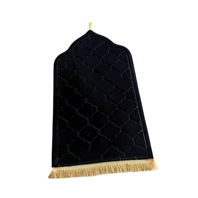 DOLITY Prayer Rug Worship Mat Floor Carpet for Outdoor Bedroom Birthday Black
