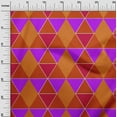 thumbnail image 3 of oneOone Cotton Poplin Twill Orange Fabric Geometric Craft Projects Decor Fabric Printed By The Yard 56 Inch Wide, 3 of 4