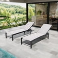 thumbnail image 2 of Crestlive Products Outdoor Chaise Lounge Chair, 6-Position Adjustable Patio Recliner, Earth, 2 of 7