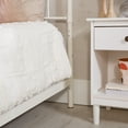 thumbnail image 6 of Walker Edison Scarlett Boho Farmhouse Antiqued White Metal Pipe Queen Bed, White, 6 of 16