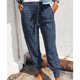 thumbnail image 1 of Pantalones de salón para mujer, pantalones para mujer, pantalones con cordón y estampado de leopardo para mujer, pantalones casuales para mujer, elegantes y modernos, 1 of 6
