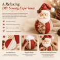 thumbnail image 3 of Patchwork Fabric Doll DIY Kit Handmade Christmas Sewing Craft Set for Seasonal Home Decoration, DIY Patchwork Fabric Character Doll Kit Creative Holiday Craft Project (gnome), 3 of 7