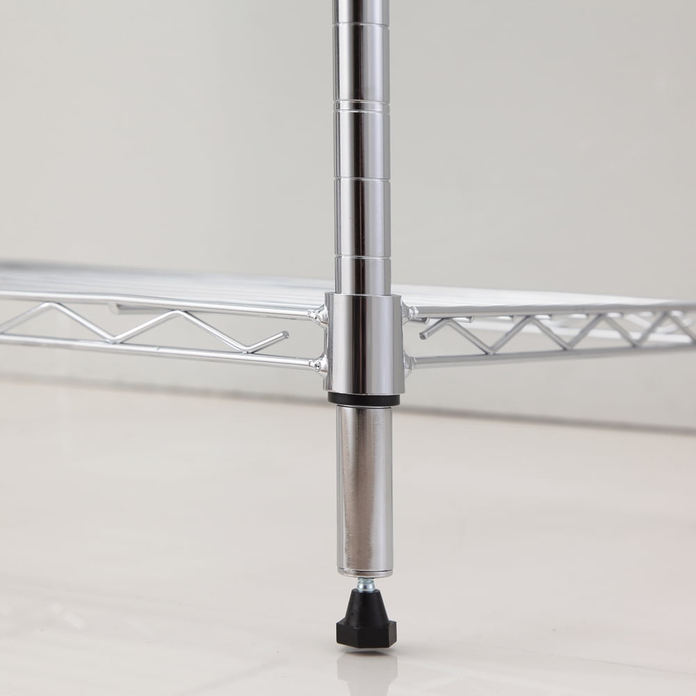 5 tier chrome shelving 11.8x25.6x59in
