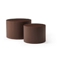 thumbnail image 2 of 2-piece Nesting MDF Coffee Table Set Ideal for Leisure Area Featuring Waterproof and Durable Design, 2 of 4