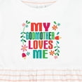 thumbnail image 4 of Inktastic My Godmother Loves Me Girls Girls Baby Dress, 4 of 5