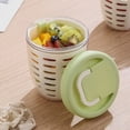 thumbnail image 1 of Vrorvz Portable Fruit Cup with Fork Storage Box Leak Proof Plastic Container for Picnic and Salad Carry with You Sealed Large Capacity for Freshness and Easy Carrying, 1 of 5
