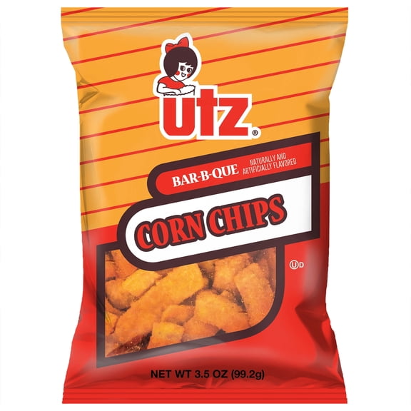 Utz Bar-B-Que Corn Chips, 3.5 oz. - Pack of 16