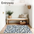 thumbnail image 3 of ODIKA 8'x10' Machine Washable Non-Slip Area Rug, Resist Dirt Entryway Grey Absorbent Dog Modern Non Slip Floor High Traffic Rug, Gray, 107425, 3 of 7