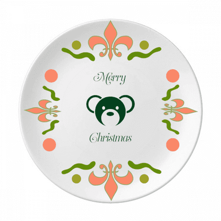 

mas Bear Happy Art Deco Fashion Flower Ceramics Plate Tableware Dinner Dish