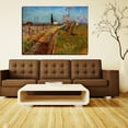 thumbnail image 2 of Vincent Van Gogh Painting Van Gogh Path Through a Field with Willows Canvas Wall Art, 2 of 7