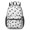 Dog Paw Print and Bone White Pattern, variant on Dog Paw Print and Bone White Pattern 17" Waterproof Oxford School Backpacks for Teens, S-Shape Padded Straps, for School, Travel, Hiking, Camping