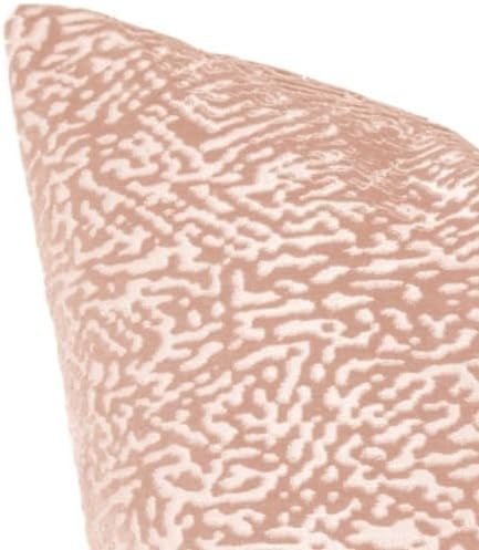 Austin Horn Classics Floral Pattern Cut Velvet Pillow Cover Only Blush 20"X20" & 13"X20 Combo