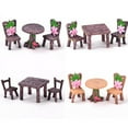 thumbnail image 4 of Garden Craft Plant Pots Fairy Ornament Miniature Resin Table and Chair Decor Set, 4 of 7