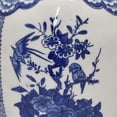 thumbnail image 4 of Benjara 12 Inch Jar, Blue Floral Print, Removable Lid, White Ceramic, Traditional, 4 of 6