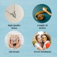 thumbnail image 6 of VIY Personal Card Best Friend Necklace for Women Silver Triangle Pendant, 6 of 7