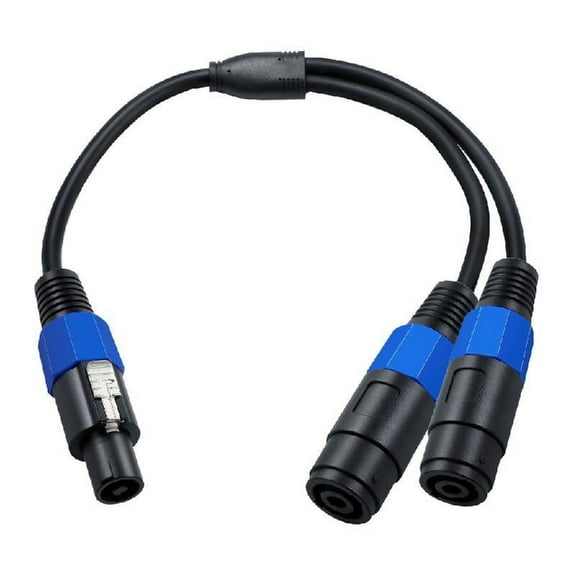HGYCPP Versatile Speakon Cable 1 Male to 2 Female Speaker Splitter for Multiple Uses