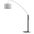 thumbnail image 2 of Safavieh Lyra Adjustable Modern Arc Floor Lamp, Chrome/Black, 2 of 7