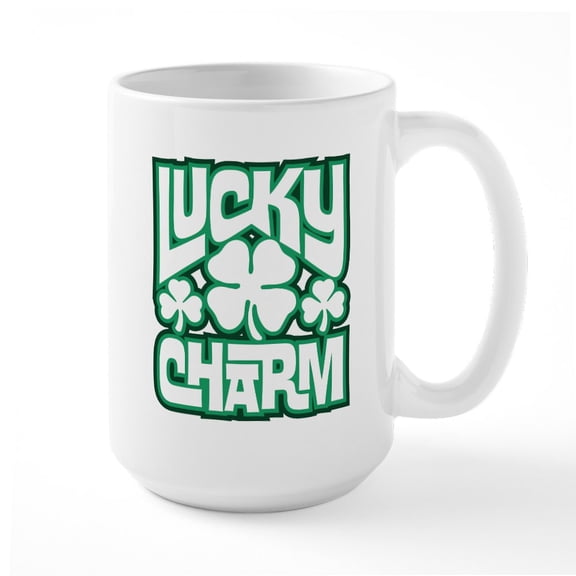 CafePress - Lucky Charm Mugs - 15 oz Ceramic Large White Novelty Mug