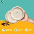 thumbnail image 3 of Platos de papel ECO SOUL 100% compostables, 15 cm, 100 unidades, 3 of 9