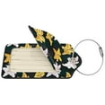 thumbnail image 2 of Pofeuu Lilies Flowers Print Luggage Tags, Privacy Cover ID Label with Stainless Steel Loop and Address Card for Travel Bag Suitcase-1, 2 of 5