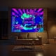thumbnail image 5 of Póster de pared Trippy reactivo UV, tapiz de decoración de habitación Hippie, tapiz de pared de esqueleto, 5 of 6