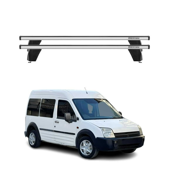 For 2010-2013 Ford Transit Connect Fix Point Roof Racks Cross Bars Gray 2Pcs