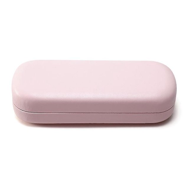 tui Lunettes Rigide(rose), Bote Lunettes En Cuir Pu, Portable Tui De Protection Pour Lunettes Avec Chiffon En Microfibre