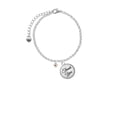 thumbnail image 2 of Delight Jewelry Silvertone Mini July - Red Crystal Heart - Domed Thank You Charm Bracelet, 6"+2", 2 of 5