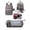 grey, variant on 900D Convertible Diaper Bag Backpack with Bassinet Changing Station, Multi-Function Baby Travel Bag with USB Port, Insulated Pockets & Mosquito Net