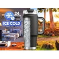 thumbnail image 2 of 32 oz Tumbler with Handle, Insulated Tumbler with Lid and Straw, Stainless Steel Travel Mug, Keeps Cold for 24 Hours, 100% Leak Proof, Fits in Car Cup Holder (Night), 2 of 4