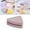 Light Coffee, variant on Triangle Makeup Sponge Holder/ Cosmetic Blender Sponge Case/ Portable Breathable Washable Compact Cute Soft Protective Container for Travel Light Pink