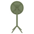 thumbnail image 6 of Compamia Sky 24 inch Round Folding Bar Table in Olive Green finish, 6 of 8
