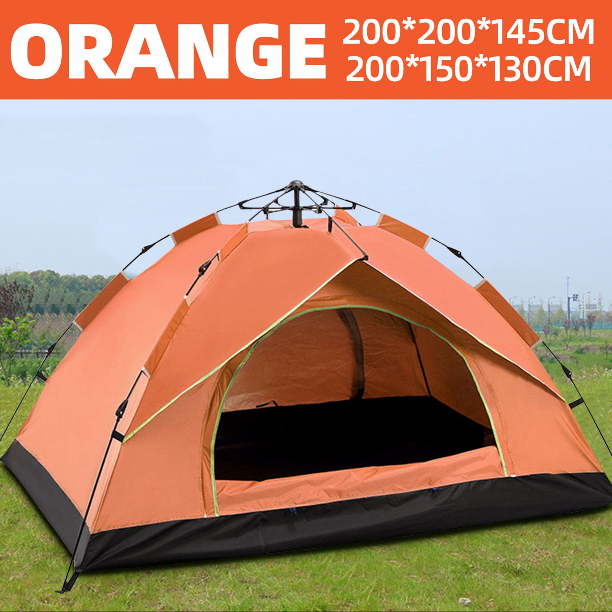 3-4 People Camping Hiking Tent Waterproof Automatic Outdoor Instant PopUp 