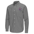 thumbnail image 2 of Men's Antigua Black Orlando City SC Ellis Tri-Blend Long Sleeve Button-Down Shirt, 2 of 3