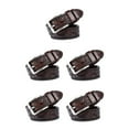 thumbnail image 3 of relayinert Classy And Durable PU Belt For Men Wear-resistant And Fine Workmanship Coffee Coffee 110cm 5Set, 3 of 6