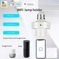 thumbnail image 3 of EWeLink WiFi E27 Smart Light Bulb Adapter 90-250V Lamp Holder Base Wireless Voice Control With Alexa Google Home, 3 of 5