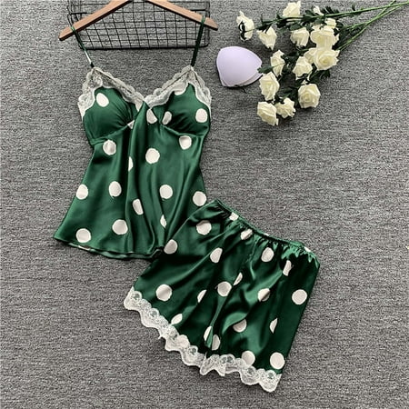 USSUMA Lingerie for Women  Women Exquisite Plus Size Lace Lingerie Bra -Briefs Set Cut-Out Sleepwear on Clearance Deals of the Week Green L