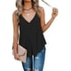 thumbnail image 4 of Camisola con cuello en V fluido para mujer, camisetas sin mangas informales de verano, camisetas sueltas sin mangas Fokelyi WMZL-1647-3, 4 of 6