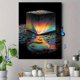 thumbnail image 4 of Qisvanset Autumn Tree Moon Scene Canvas Print 12x16 Inch Entryway Decor, 4 of 8