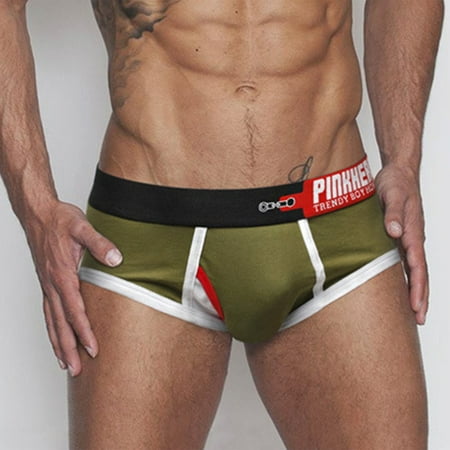 

QWANG Fashion Men s Comfortable Printed Briefs Underwear Sexy Short