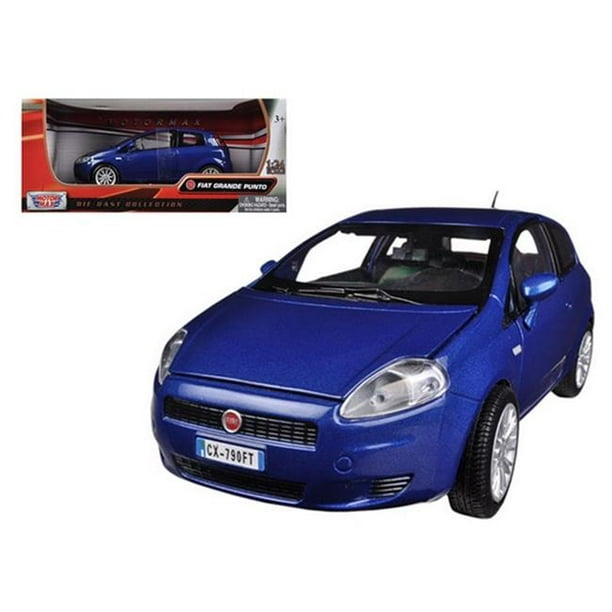 Motormax 73377bl Fiat Grande Punto Bleu 1-24 Diecast Modèle de Voiture