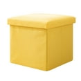 thumbnail image 4 of weibbin Multifunctional Storage Stool Can Sit, Storage Stool, Home Color Combination Fabric Folding Storage Box, Shoe Changing Stool, 4 of 5