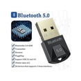thumbnail image 2 of USB Bluetooth Adapter,Encrypted Wireless Transmission,Mini Bluetooth 5.0 Applicable to Laptops, Desktop Computers, Mice, Keyboards, Headsets, Speakers, 2 of 5