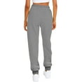 thumbnail image 3 of Cindysus Womens Cinch Bottom Sweatpants High Waisted Athletic Workout Joggers Lounge Pants Activewear with Pockets Grey 2XL, 3 of 3