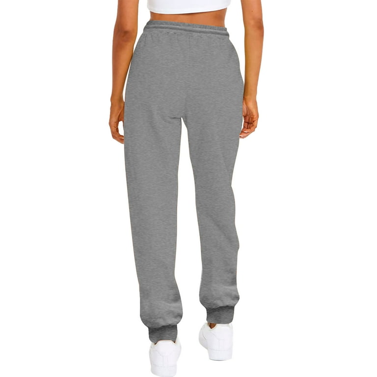Frontwalk Sweatpants for Women Workout Joggers Lounge Pants with Pockets  Yoga Running Sport Athletic Active Wear Grey 2XL 