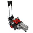 thumbnail image 1 of Valve de Commande Hydraulique Directionnelle Monobloc, 2 Bobines avec Cliquet Flottant Simple, 11 GPM, 1 of 4