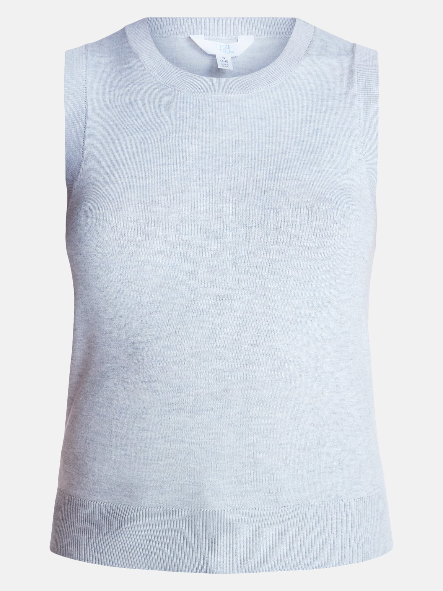 Time and Tru Women's Fine Gauge Sweater Shell, Lightweight, Sizes XS-XXXL